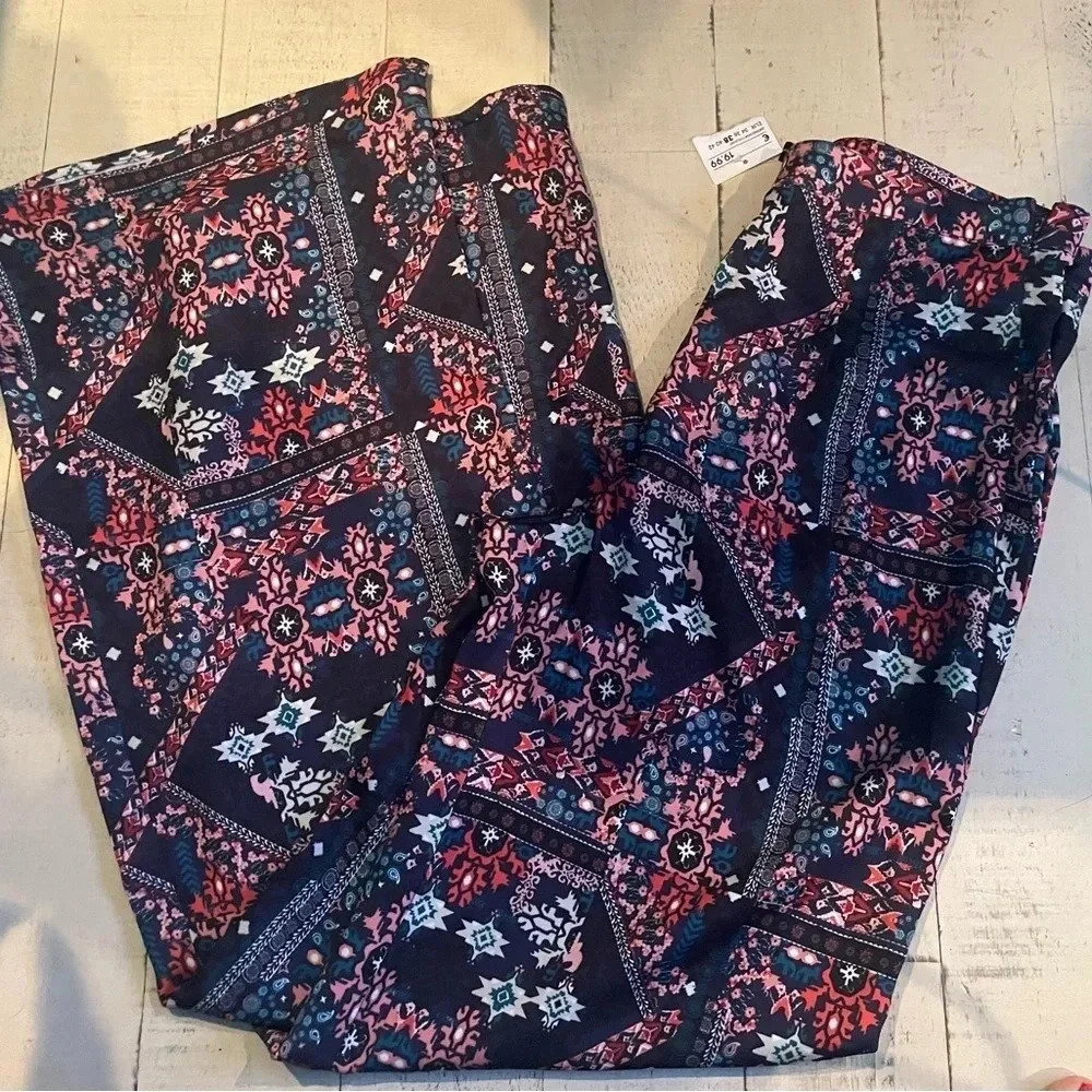 NWT polyester wide leg pants-size 8